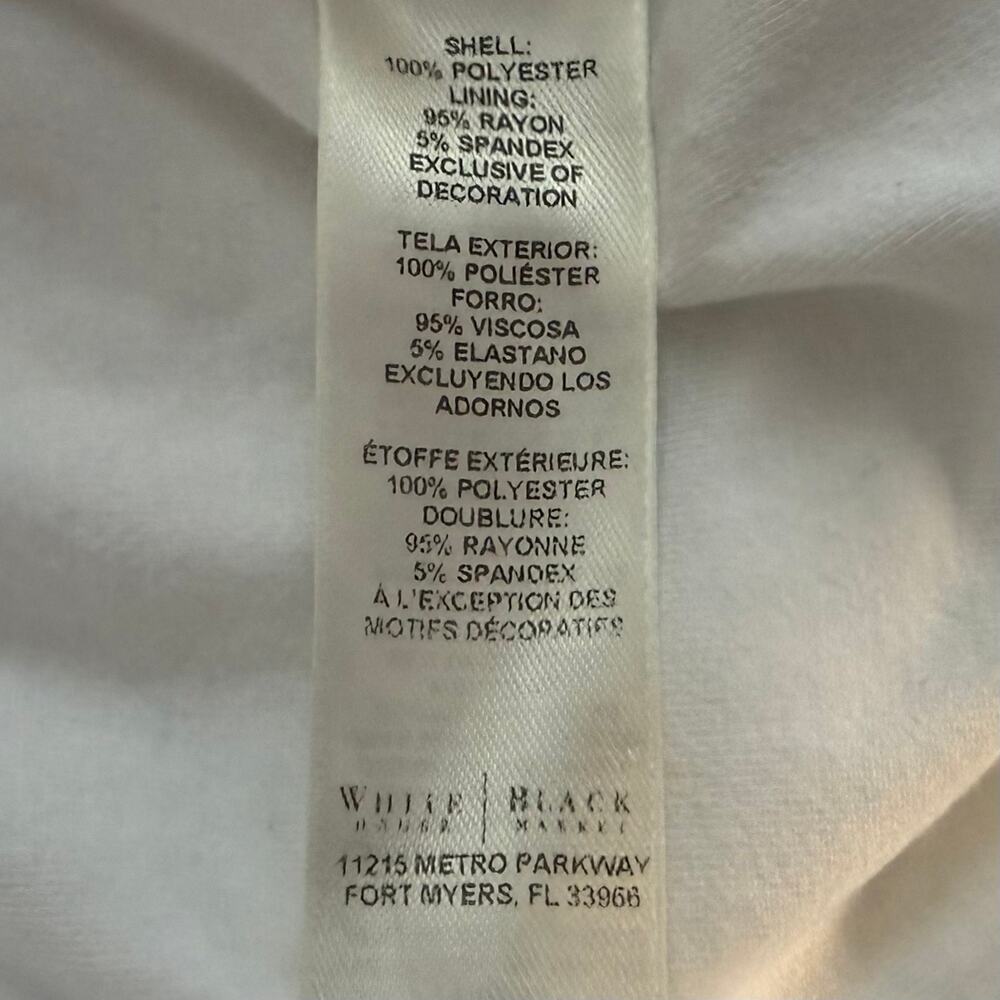 White House Black Market WHBM White Full Zip Windbreaker Jacket - Picture 6 of 7